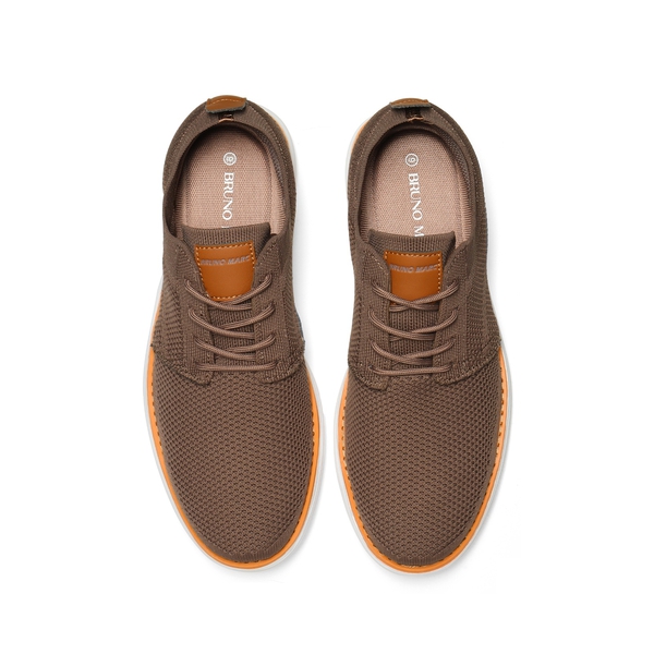 [KnitFlex Breeze] Men's Breathable Mesh Oxford Sneakers - LIGHT BROWN - 4